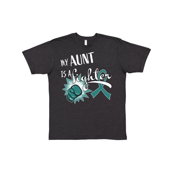 Inktastic Ovarian Cancer Awareness My Aunt is a Fighter T-Shirt