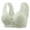 Green, variant on Womens Jelly Bras Solid Color Wireless Front Hook Elderly Plus Size Thin Lift Adjust Bra