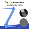thumbnail image 1 of Etiqueta de piel de doble cara Eliminador de verrugas de lunares de piel Herramienta para el cuidado de la piel de la cara (Azul) Ndcxsfigh Cuidado Belleza, 1 of 9