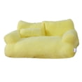thumbnail image 1 of Cat Sofa Couch Comfortable Pet Bed Kennel Removable Cover Durable Nonskid Bottom Yellow, 1 of 9