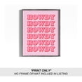 thumbnail image 2 of heilkee Preppy Room Decor Aesthetic Hot Pink White Wall Art for Teen Girls Bedroom Pink College Dorm Room Posters Trendy Wall Decor(UNFRAMED 8x10in), 2 of 8