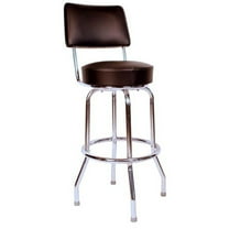 Richardson Seating 1957 Inspired Floridian Swivel Counter Stool-Color:Black,Quantity:1 each