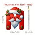 thumbnail image 2 of Monstrate 26 Uds. Adornos iniciales acrílicos para árbol de Navidad, complemento de lujo para decoración de oficinas, adornos de letras Kits de decoración para fiestas, 2 of 6