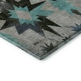 thumbnail image 3 of Addison Rugs Mayfield Premium Machine Washable Transitional Aztec Black Round Rug, 8' x 8', 3 of 6