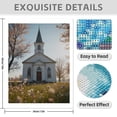 thumbnail image 3 of Diamond Art Kit for Adults, Ivory Chapel Spring Blossom Diamond Painting for Adults Beginners, 5D DIY Diamond Art Painting Kits, Colorful Diamond Painting Craft for Home Decor 12x16 Frameless, 3 of 7