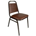 thumbnail image 3 of Banquet Chair - Trapezoid| Brown Vinyl on Copper Vein Frame, 2 Chair Bundle by Chivari, 3 of 7