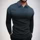 thumbnail image 1 of Blusa y camisa de manga larga con cuello vuelto para hombre, jersey de solapa, manga corta, deportiva, de manga corta, blusa de poliéster para hombre, 1 of 5