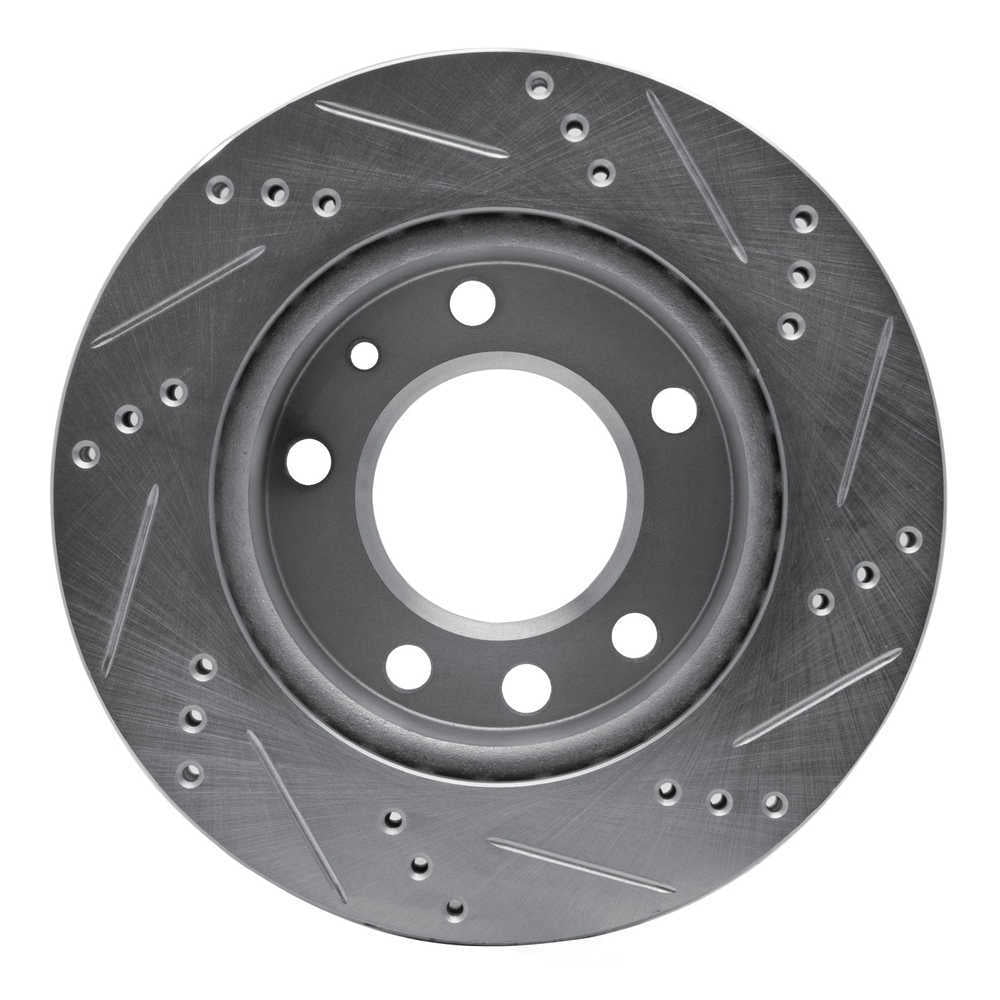 Dynamic Friction Company 631-40042L DFC Brake Rotor - Drilled And Slotted - Silver