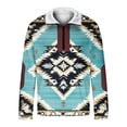 thumbnail image 4 of WEIWEN Quarter Zip Sweatshirt for Women Trendy 2026 Sherpa Western Aztec Fall Outfits Womens Sweaters Dressy Casual Long Sleeve Collared Zip Up Jackets Mint Green, L, 4 of 7