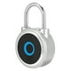 thumbnail image 3 of Candado de huella digital Inteligencia artificial Carga USB Autorizar de forma remota Desbloqueo Candado inteligente a prueba de agua Plata, 3 of 5