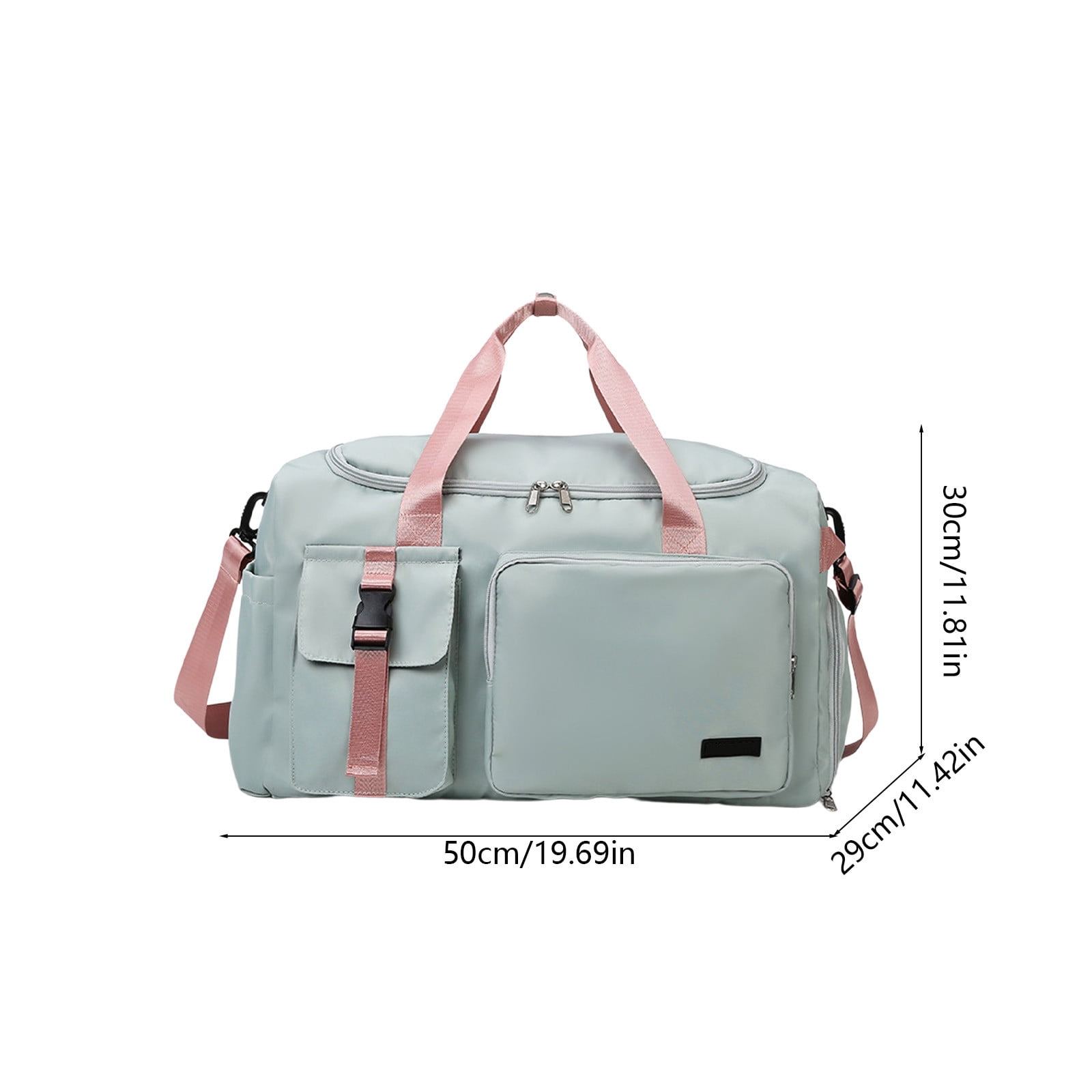 Large Capacity Gym Duffle Bag for Women - Lightweight Sports Travel Duffel for Workout, Training, Weekend Trip & Travel, Green