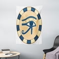 thumbnail image 1 of Eye Tapestry, Ancient Healing Protection Symbol Amulet Mystical Sign Belief Religion Theme, Wall Hanging for Bedroom Living Room Dorm Decor, 40W X 60L Inches, Blue Yellow Brown, by Ambesonne, 1 of 2