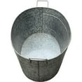 thumbnail image 2 of Maykoosh Vintage Vogue Embossed Design Oval Shape Galvanized Steel Tub With Side Handles, Large, Silver, 2 of 5