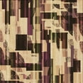 thumbnail image 1 of Ahgly Company Machine Washable Indoor Square Transitional Yellow Orange Area Rugs, 8' Square, 1 of 7