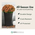 thumbnail image 3 of Tierra Verde 2 Pack Indoor Outdoor 20” Self Watering Planter, Sonata, Black, 3 of 9