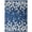Navy, variant on Nourison Tranquil 2' X 4' Pink Area Rug Bohemian Botanical Vine and Bloom by Nourison