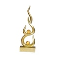 thumbnail image 2 of Colecciones de obras de arte abstracto, estatuas, adornos de mesa, esculturas modernas de fuego Oro, 2 of 9