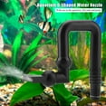thumbnail image 1 of Buse en Forme de U en Rotation Libre d'Aquarium, Sortie d'Eau en Plastique, Durable pour Réservoir de Pêche pour Aquarium, 1 of 8