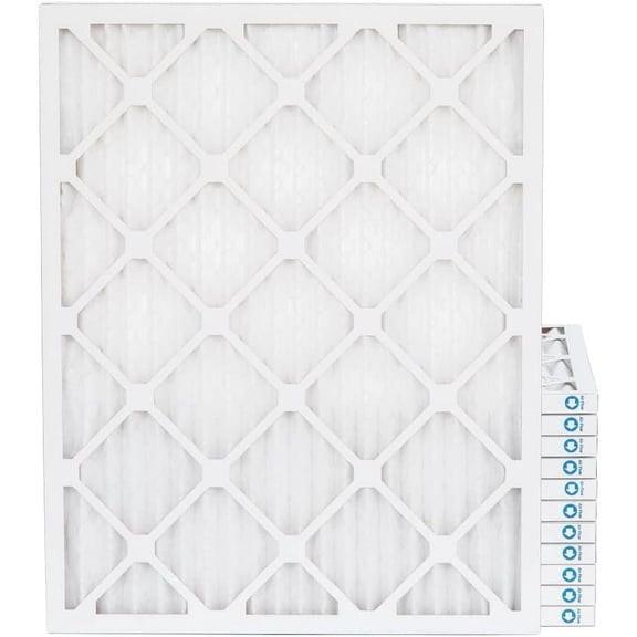 20X25x1 MERV 8 Pleated HVAC AC Furnace 1" Inch Air Filters By Pamlico. Case Of 12. Exact Size: 19-1/2 X 24-1/2 X 3/4