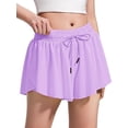 thumbnail image 2 of Girls Flowy Shorts 2-in-1 Athletic Butterfly Shorts with Inner Pockets, Elastic Waist Running Tennis Sports Shorts for Girls Summer Activewear, 2 of 6