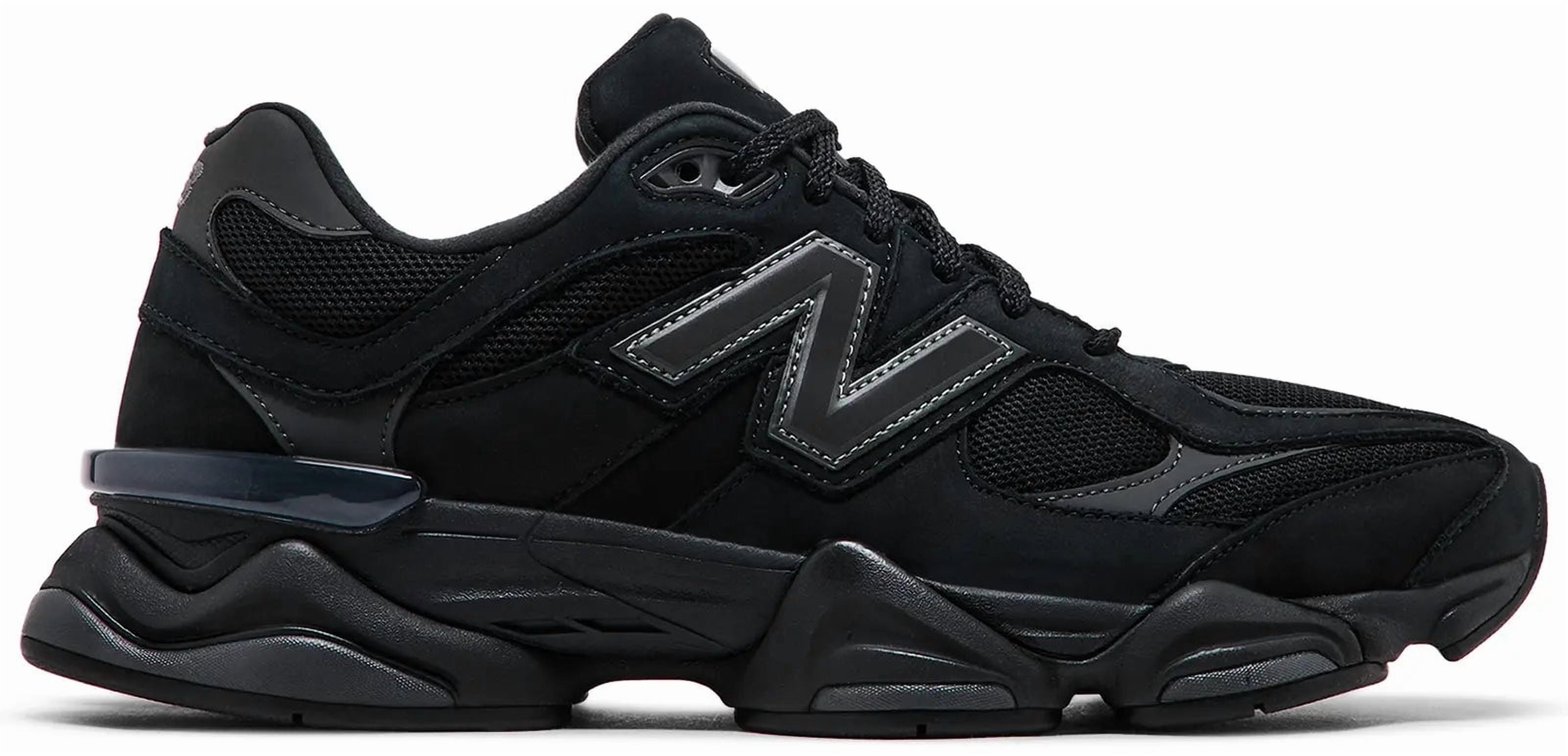 New Balance 9060 Triple Black (GS) - Walmart.com