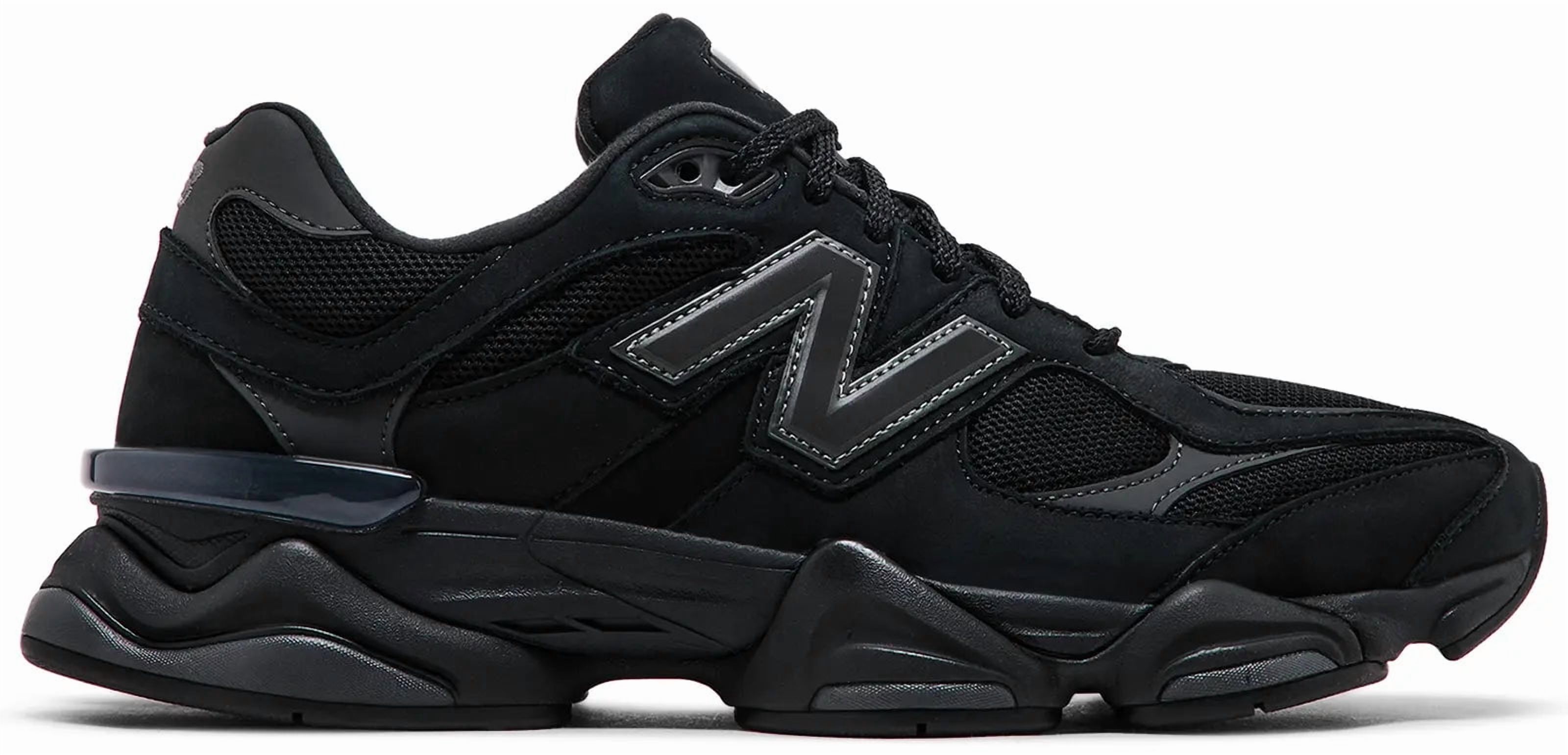 New Balance 9060 U9060JBK Mens Shoes Size 13 Black Gray Suede Running Sneakers fc659941-0d5d-4d1c-9ffd-  main image 4