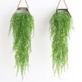 thumbnail image 4 of Colgante de pared verde artificial, decoración de interiores, colgante de pared de plástico verde, flor colgante de pared, falso verde, 4 of 7