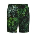 thumbnail image 4 of Naloa Lush Foliage Green Plant Men's Short Pajama Pants, Lounge Comfort Shorts with Elasticized Waistband and Side Pockets - Large, 4 of 9