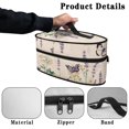 thumbnail image 5 of HELLHERO Lavender Daisy and Butterfly Polyester Steamer Storage Bag, Bag Only, 5 of 6