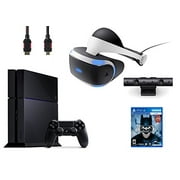 PlayStation VR Bundle 4 Items:VR Headset,Playstation Camera,PlayStation 4,VR Game Disc Batman Arkham VR