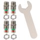 thumbnail image 1 of OULII 1Jgo Tapones Para Válvulas De Aire De Neumáticos Automotrices Color Plata Con Material Resistente Y, 1 of 8
