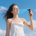 thumbnail image 4 of Portable Handheld Turbo Fan 4-Speed 6000mAh Rechargeable Type-C USB Small Fan for Summer Outdoor Travel, Low Noise, Powerful Wind, 4 of 6