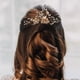 thumbnail image 2 of Peineta para el pelo para novia, accesorios para el pelo de novia, flores y perlas, pinzas para el pelo de boda, color dorado, 2 of 7