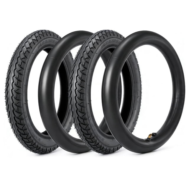 Juego de neumático y cámara Mopillos 14x2.125 para bicicleta eléctrica
