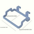 thumbnail image 2 of 1pc Space-Saving Over-the-Cabinet Garbage Container - Reusable Plastic Bag Holder Rack with Adjustable Hooks for Kitchen, Pantry, Garage, and Bathroom Organization - Easy Installation and Cleaning, 2 of 5