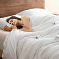 thumbnail image 1 of PHF Housse de Couette Gaufrée 100 % Coton Grand Lit, Sof, 1 of 6