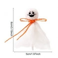 thumbnail image 5 of Sylvtty 12 Pcs Halloween Ghost Lollipop Wrappers White Cloth Ghost Candy Wrappers for Homemade Candy DIY Trick or Treat Party Decoration, 5 of 6