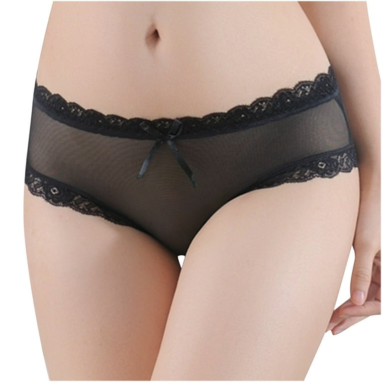 Lopecy-Sta Women Sexy Lingerie Thongs Panties Ladies Hollow Out Underwear  Deals Clearance Underwear Women Mother's Day Gifts Black