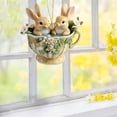 thumbnail image 3 of Adornos colgantes de Pascua, regalos de Pascua, taza de Pascua, lindos conejos de dos orejas, llavero acrílico, colgante de mochila, espejo retrovisor, colgante decorativo, taza de Pascua, colgante de, 3 of 5