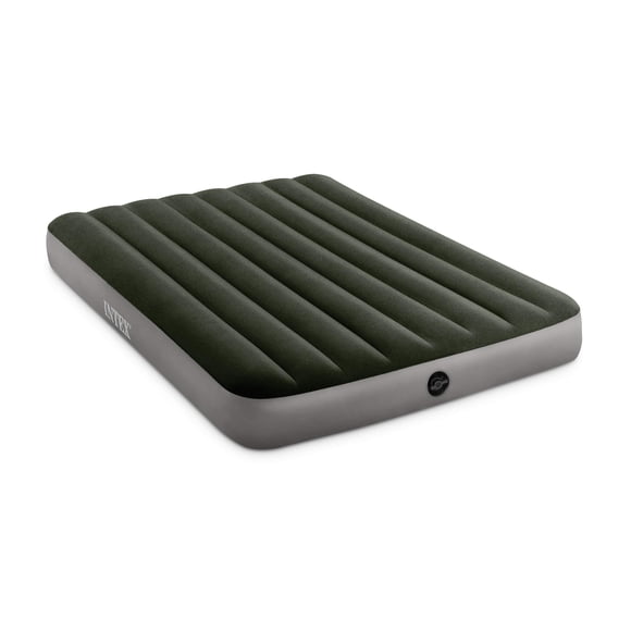 Intex 64778E Dura-Beam Colchón de Aire estándar Prestige de Fiber-Tech, tamaño Completo, Bomba de batería de Mano, Altura de Cama de 10 Pulgadas, Capacidad