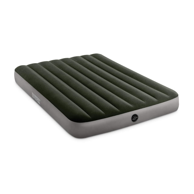 Intex 64778E Dura-Beam Colchón de Aire estándar Prestige de Fiber-Tech, tamaño Completo, Bomba de batería de Mano, Altura de Cama de 10 Pulgadas, Capacidad