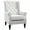 White, variant on GVN Large Lazy Arm Chair, Lounge Sofa Chair,Mid-Century Modern Accent Chair, High Wingback Chair with Retro Wood Legs for Living Room, Bedroom, Gray