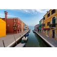 thumbnail image 2 of Jaynes Gallery 24x17 White Modern Wood Framed Museum Art Print Titled - Europe-Italy-Venice-Houses and boats on canal in Burano, 2 of 4
