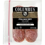 COLUMBUS, Italian Dry Salami, Refrigerated, 12 oz Plastic Tray