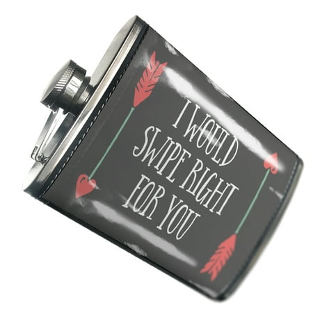 

NEONBLOND Flask I Would Swipe Right For You Valentine s Day Arrows of Love