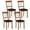 Brown, variant on Gymax Faux Leather Dining Chair Set of 4 w/Padded Seat Elegant Backrest for Restaurant Walnut