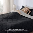 thumbnail image 4 of U by Bedsure Queen Reversible Comforter Set - 7 Pieces Black Bedding, Bed in a Bag with Alternative Comforter, Sheets, Pillowcases & Shams, 4 of 7