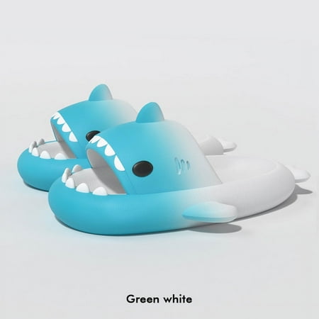 

Summer home Beach cartoon home Shark slipper Cloud Women slippery Clapper indoor soft Eva sandals men non slip deodorant shoes