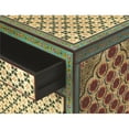 thumbnail image 3 of Beaumont Lane Boho Chic Hand Painted Chest in Brown, 3 of 7