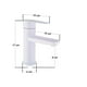 thumbnail image 3 of Monomando Lavabo Rubinett U Ovalin Baño Acero Inoxidable 304 Blanco Polar, 3 of 5